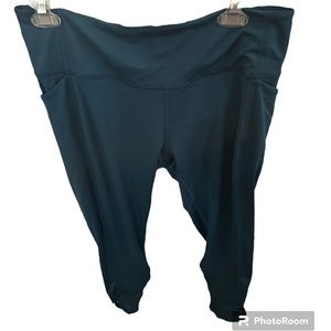 NWOT all in motion teal leggings full length size large really soft